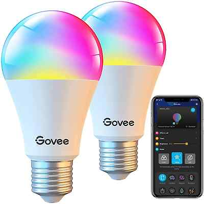 #ad 2 Pack Govee Wi Fi RGBWW 9W Smart LED Light E26 Bulbs H6003 $15.99