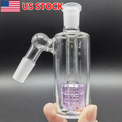#ad 14mm 45 Degree Glass Ash Catcher 45° For Hookah Water Pipe Ash Catcher Purple US $11.99