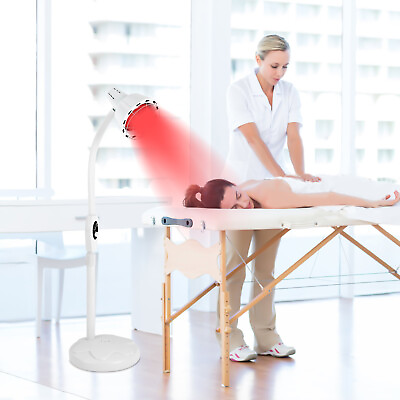 #ad 275W IR Infrared Red Heat Light Therapy Bulb Lamp Muscle Pain Relief Floor Stand $52.87