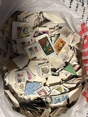#ad Lot of US Stamps USED collectable 0.5 Pounds Of Stamps $5.00