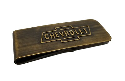 #ad Chevrolet Money Clip Solid Brass With Antique Finish $14.99