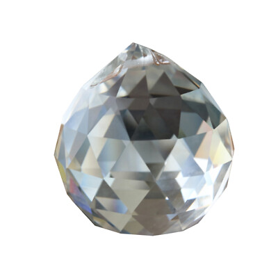 #ad Clear Crystal Chandelier Lamp Lighting Drops Pendants Balls Prisms Hanging $13.25