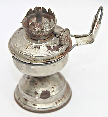 #ad Old Vintage Rare Unique Parco Rustic Iron Wall Hanging Kerosene Small Oil Lamp $67.15