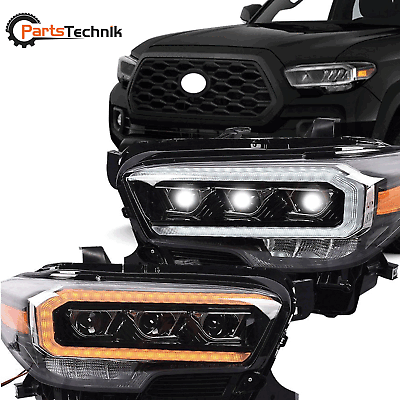 #ad For 16 23 Tacoma SR SR5 TRD LED DRL Sequential Turn Signal Projector Headlights $439.99