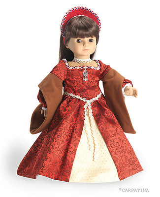 #ad Tudor Princess Doll Clothes Dress and French Hood fits 18 Inch American Girl $44.00