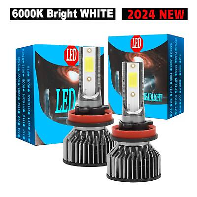#ad H8 H9 H11 LED Fog Driving Lights Bulbs 6000K 2x High Lamps 20W Power Super White $22.94