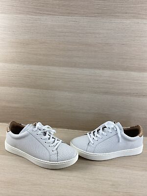 #ad NWB Söfft SOMERS TIE White Perforated Leather Lace Up Sneakers Women’s Size 11 M $19.99