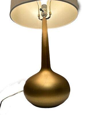 #ad #ad Pair of Modern Gold Metal Teardrop Table Lamps Dramatic Style $131.20