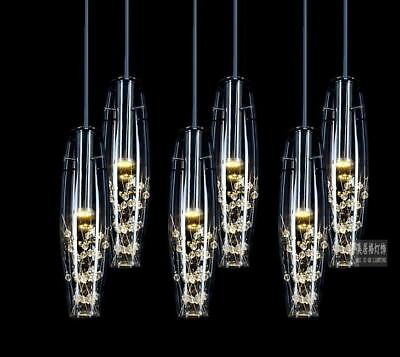 #ad New Modern LED Crystal Glass Ceiling Light Pendant Lamp Chandelier Bar Lighting $147.19