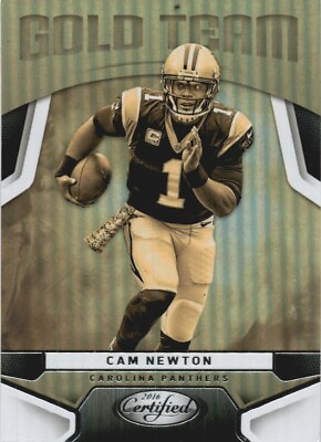 #ad 2016 Panini Certified #8 Cam Newton Gold Team Great card $2.25