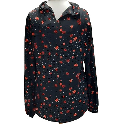 #ad Wallis Ladies Long Sleeve Floral Office Top Womens Shirt blouse Size 8 10 12 14 GBP 14.85