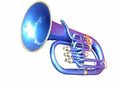 #ad Sai Musicals Euphonium Bb Pitch W Case amp; Mp Brass Made Blue BRS MUSIC HORN MUSIC $373.12