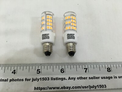 #ad 2 NEW Bulbrite 40W Replace T6 LED E11 Bulbs 120V 3000K Clear Dimmable no box $17.90