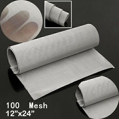 #ad Stainless Steel Woven Wire Mesh Filtration Cloth Metal Fine Filter Screen Sheet. $11.53