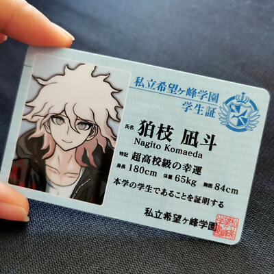 #ad Danganronpa Komaeda Nagito ID Card Limited Student Card Anime Cosplay Prop Gift $18.99