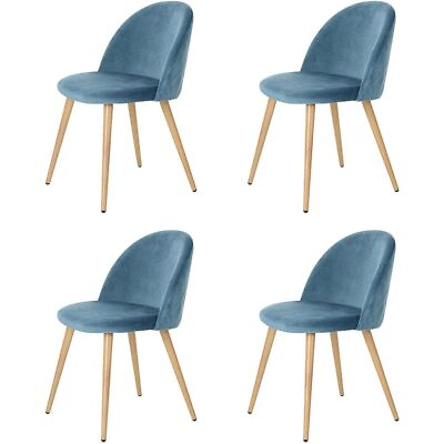 #ad Dining Chair Velvet Upholstered Set Kitchen Chairs Room Tufted Legs Modern Wood $153.14