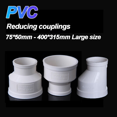 #ad PVC Reducing Connector Offset Reducer Metric Plumbing Fittings Pipe Large Size $4.35