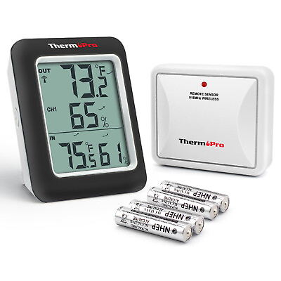 #ad Digital LCD Hygrometer Humidity Indoor Outdoor Thermometer Temperature Monitor $19.99