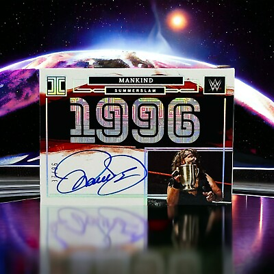 #ad 2023 PANINI IMPECCABLE WWE MANKIND SUMMERSLAM AUTO SP # 96 1996 UNDERTAKER WWF $296.96
