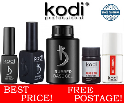 #ad Kodi Rubber Base Gel Coat Top No Sticky Ultrabond Matte Nail Fresher Primer GBP 13.00