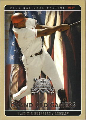 #ad 2005 National Pastime Grand Old Gamers Baseball Card #19 Vladimir Guerrero $1.49