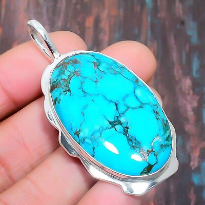#ad Tibetan Turquoise Gemstone Handmade Gift Jewelry Pendant 2.17quot; s571 $8.99