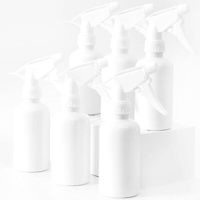 #ad 6 Pack White Plastic Spray Bottles Spray Bottles for Hair and Cleaning Solut... $24.12