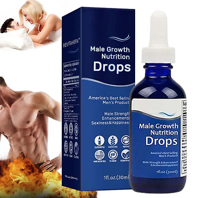 #ad REVITAHEPA Male Growth Nutrition Drops Blue Direction Benefit Drops for Men $12.99