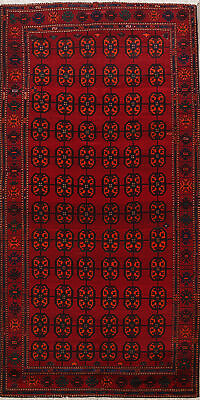 #ad Excellent Vintage Geometric Turkoman Living Room Rug 6x10 Hand knotted Wool Rug $601.94