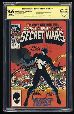 #ad Marvel Super Heroes Secret Wars #8 CBCS NM 9.6 Signed Zeck Shooter Beatty $499.00