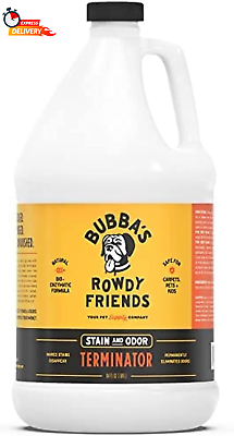#ad BUBBAS Super Strength Enzyme Cleaner Pet Odor Eliminator Carpet Stain Rem.. $48.58