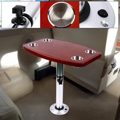 #ad For RV Boat Marine Caravan Table Top Desk Support Adjustable Pedestal 22quot; 28quot; $198.55