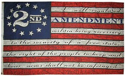 #ad 3x5FT 2nd Amendment Flag American USA 13 Star NRA Banner Gun Rights Patriot Ross $4.59