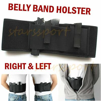 #ad Tactical Belly Band Holster Concealed Hidden Carry Pistol Hand Gun Waist Belt $8.99