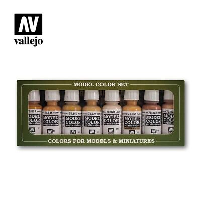 #ad Vallejo 70124 Face amp; Skin Tones Set of 8 17ml Bottles Acrylic Paint $31.50