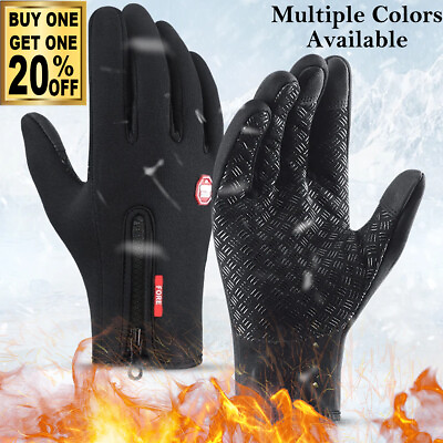 #ad Thermal Windproof Waterproof Winter Gloves Touch Screen Warm Mittens Men Women $8.99
