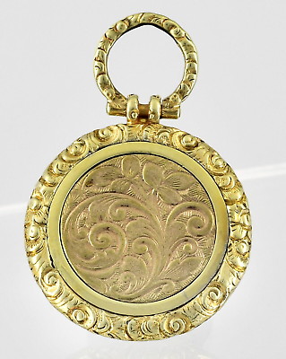 #ad Antique Georgian Pinchbeck Gold Locket AU $189.98