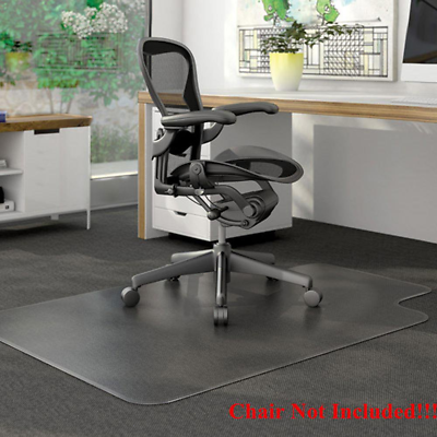 #ad Ktaxon PVC Matte Desk Office Chair Floor Mat Protector for Hard Wood Floors 48quot; $51.46