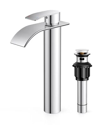 #ad Vessel Sink Faucet Chrome Bathroom Faucet One Hole H Chrome Vessel 11.6quot; $83.68