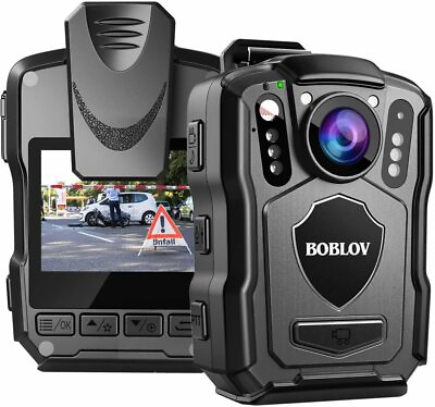 #ad BOBLOV M5 GPS Body Camera 1440P HD 128GB Police Camcorder Car Dash Suction Kit $118.99