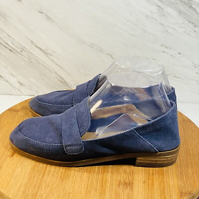 #ad lucky brand LK Chennie Women Blue Suede Shoe Size 6.5M $34.99
