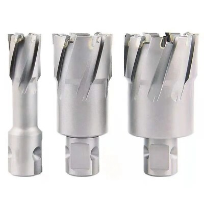 #ad Metal Shank Hollow Core Drill Hard Alloy Annular Cutter Drilling Machine Tools $54.08