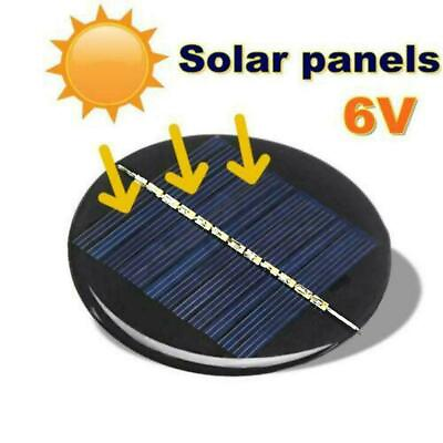#ad Mini Solar Panel Module 6V 2W 0.35A 80MM Round Poly Epoxy DIY Battery Cell H1A3 $2.38