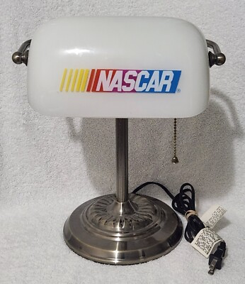 #ad Vintage 1999 Nascar Racing Bankers Desktop Lamp Read Description $74.95