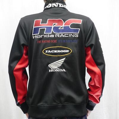 #ad HONDA×Jack Rose HRC Zip Jersey 533502 Black XXL HONDA HRC Racing #13 $259.12