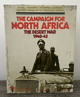 #ad SPI The Campaign for North Africa The Desert War 1940 43 COMPLETE 1979 UNPUNCHED $999.95