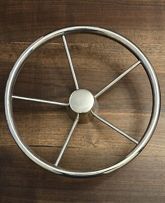 #ad Marine Stainless Steel Boat Steering Wheel 15.5quot; 5 Spoke $51.99