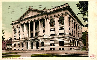 #ad Postcard Court House Troy New York $5.09