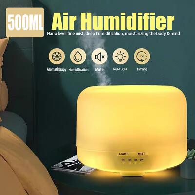 #ad Portable USB Air Humidifier Mini Aroma Mist Maker With 7 Color LED Light US $19.98