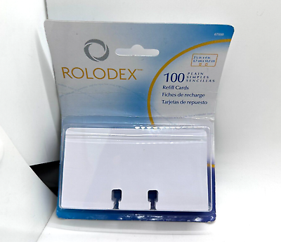 #ad Rolodex Plain Rotary File Cards 67558 100ct $4.99